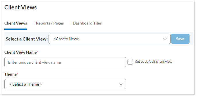 Create a Client View