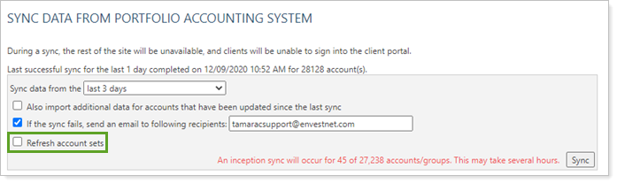 Refresh Dynamic Account Set Membership