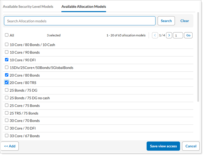 Manage Permissions for Models and Model Sets